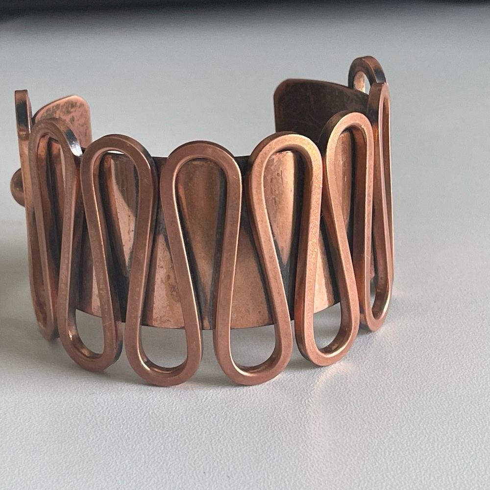 Elegant Copper Bracelet Solid Heavy Bracelet - image 4
